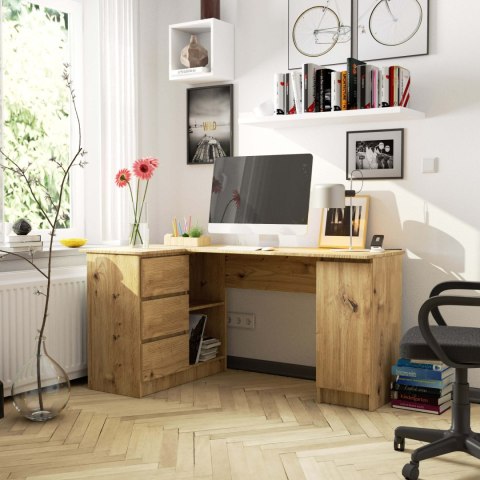 BIURKO NAROŻNE B20 CLP LEWOSTRONNE PK DĄB ARTISAN
