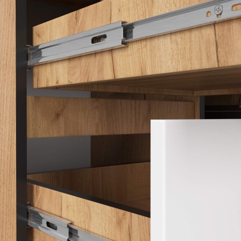 BIURKO NAROŻNE B20 CLP LEWOSTRONNE PK DĄB CRAFT / BIAŁE