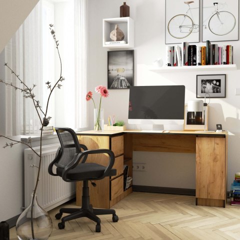 BIURKO NAROŻNE B20 CLP LEWOSTRONNE PK DĄB CRAFT