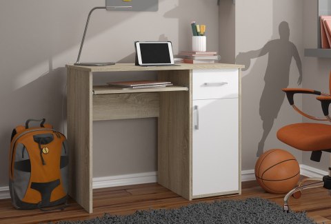 BIURKO PIN PK DĄB SONOMA / BIAŁY