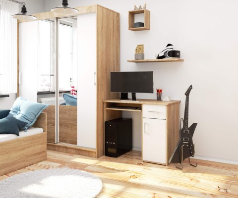 BIURKO PIN PK DĄB SONOMA / BIAŁY