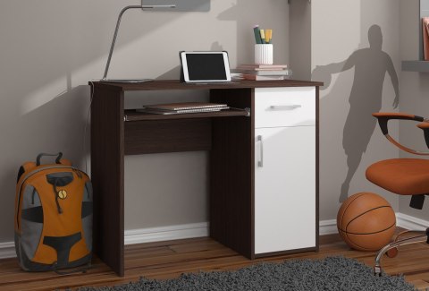 BIURKO PIN WENGE / BIAŁE