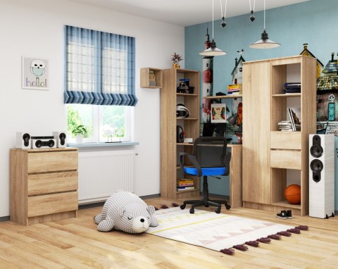 BIURKO Z REGAŁEM SMART CLP DĄB SONOMA