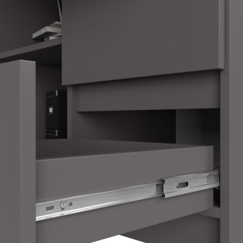 BIURKO NAROŻNE B16 CLP PRAWE PK SZARY