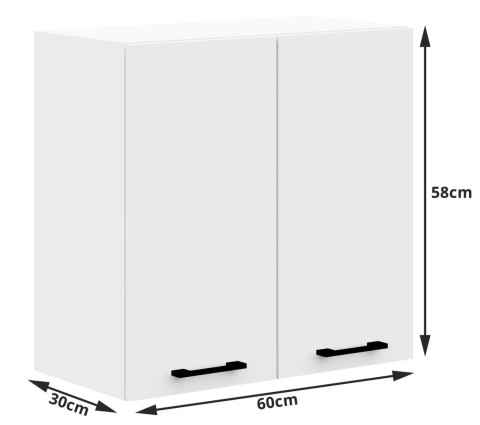 MEBLE KUCHENNE ZESTAW OLIWIA 2.4M BIAŁY