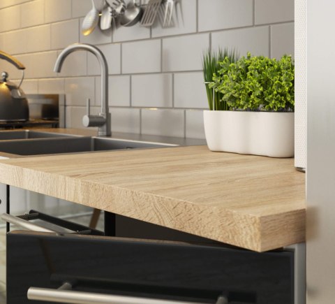 SZAFKA KUCHENNA POD ZLEWOZMYWAK OLIWIA S 80cm BIAŁA-GRAFIT POŁYSK