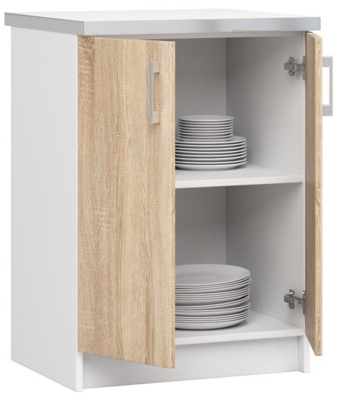 Szafka LIMA S60 + BLAT BIAŁY/DĄB SONOMA