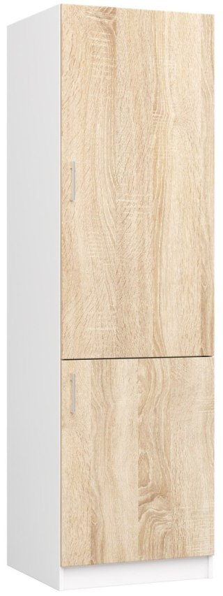 Szafka LIMA S60LO/205 BIAŁY/DĄB SONOMA