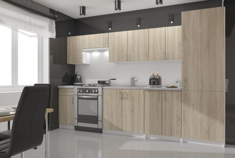 Szafka LIMA S60LO/205 BIAŁY/DĄB SONOMA