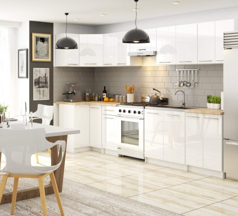 Szafka OLIWIA S60 2D + BLAT BIAŁA / BIAŁY POŁYSK