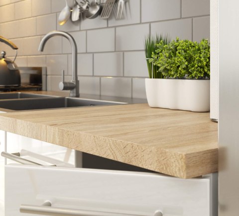 Szafka OLIWIA S80 + BLAT BIAŁA / BIAŁY POŁYSK