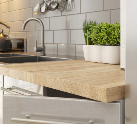 Szafka OLIWIA S80 + BLAT BIAŁA / METALIK POŁYSK