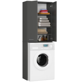 ŁAZIENKA FIN 180 SŁUPEK PRALKA PEŁNE 2D - SZARY