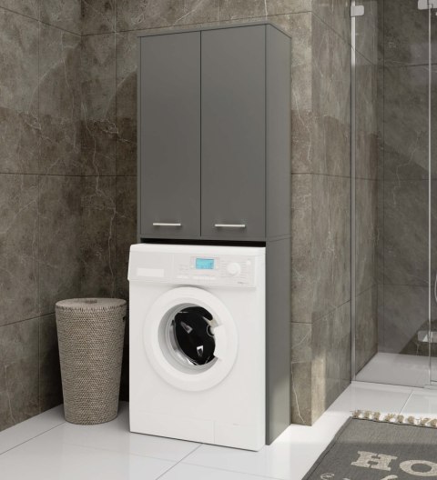 ŁAZIENKA FIN 180 SŁUPEK PRALKA PEŁNE 2D - SZARY