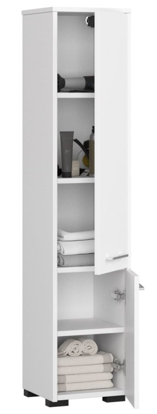 REGAŁ ŁAZIENKA FIN SŁUPEK 30 2D 140cm BIAŁY