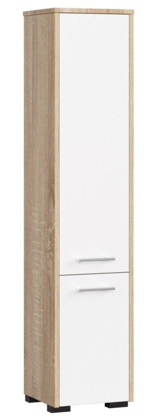 REGAŁ ŁAZIENKA FIN SŁUPEK 30 2D 140cm SONOMA / BIAŁY