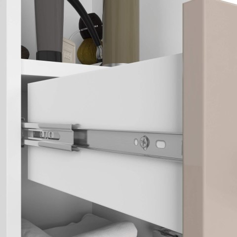 REGAŁ ŁAZIENKA FIN SŁUPEK 30 2D 1SZ 1W 140cm PK CAPUCINO POŁYSK