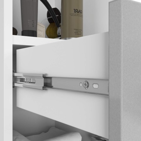 REGAŁ ŁAZIENKA FIN SŁUPEK 30 2D 1SZ 1W 140cm PK METALIK POŁYSK