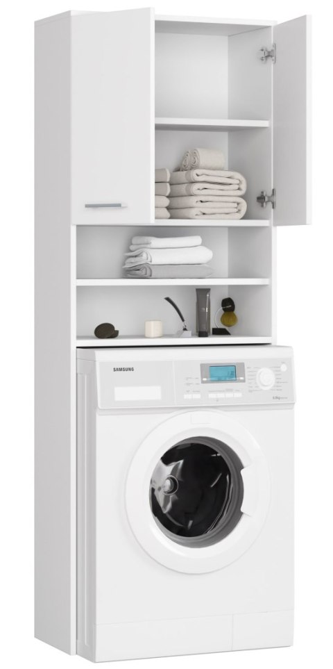 SŁUPEK REGAŁ ŁAZIENKOWY FIN NAD PRALKĘ BIAŁY