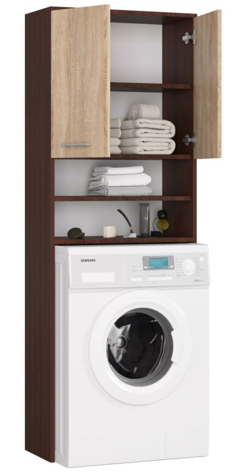 SŁUPEK REGAŁ ŁAZIENKOWY FIN NAD PRALKĘ WENGE / SONOMA