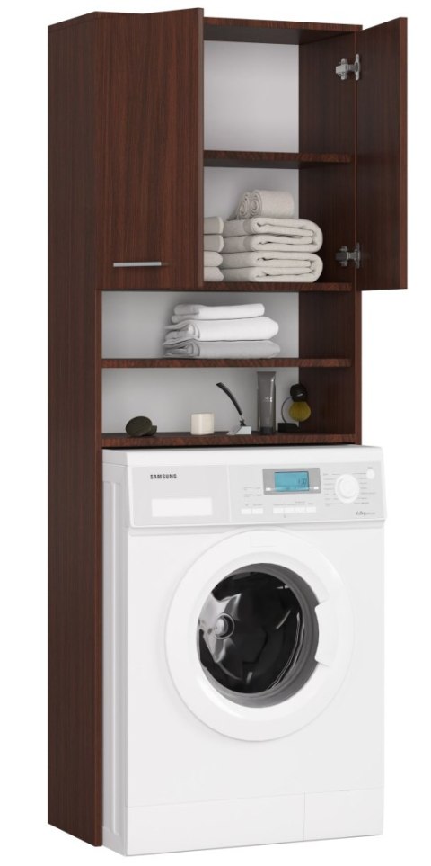 SŁUPEK REGAŁ ŁAZIENKOWY FIN NAD PRALKĘ WENGE