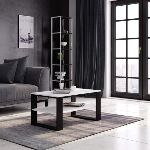 STOLIK KAWOWY ALEX BIAŁY / CZARNY