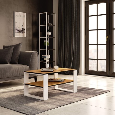 STOLIK KAWOWY ALEX DĄB CRAFT / BIAŁY