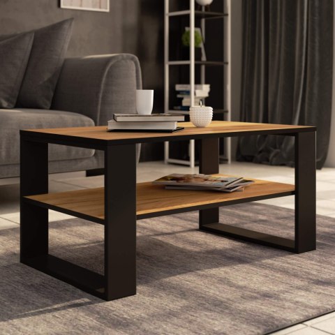 STOLIK KAWOWY ALEX DĄB CRAFT / CZARNY