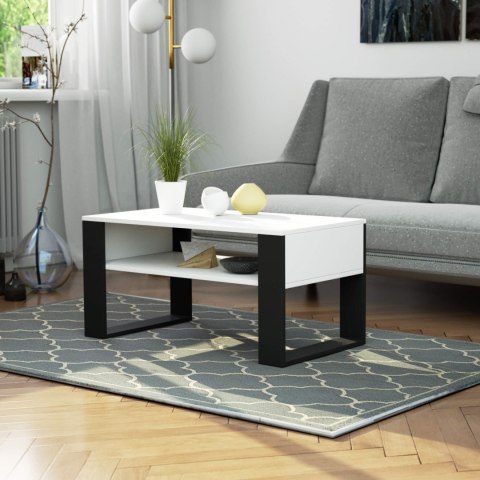 STOLIK KAWOWY DOMI BIAŁY / CZARNY