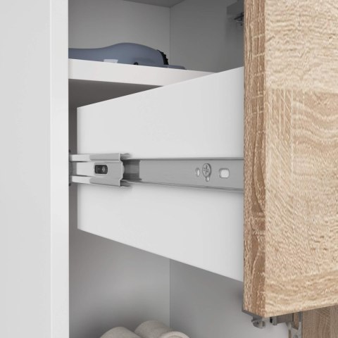 SZAFKA ŁAZIENKA FIN SŁUPEK 30 2D 1SZ 85cm PK BIAŁY / SONOMA