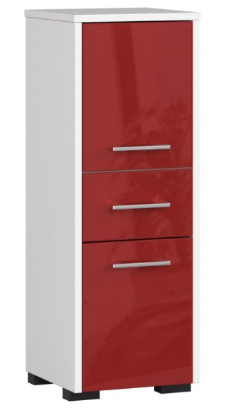 SZAFKA ŁAZIENKA FIN SŁUPEK 30 2D 1SZ 85cm PK CZERWONY POŁYSK