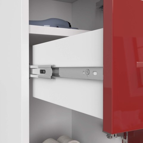 SZAFKA ŁAZIENKA FIN SŁUPEK 30 2D 1SZ 85cm PK CZERWONY POŁYSK