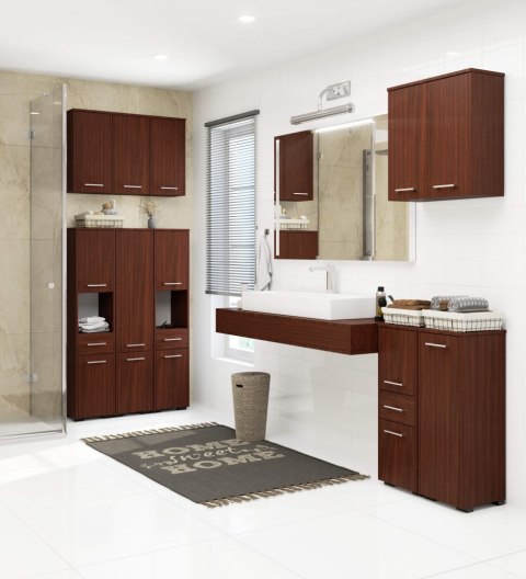 SZAFKA WISZĄCA ŁAZIENKA FIN W30 1D WENGE