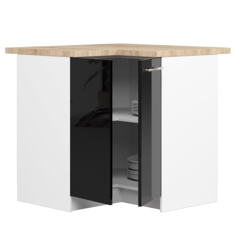 Szafka OLIWIA S90/90 + BLAT BIAŁA / CZARNY POŁYSK