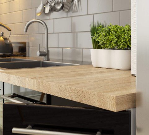 Szafka OLIWIA S90/90 + BLAT BIAŁA / CZARNY POŁYSK