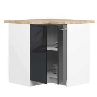 Szafka OLIWIA S90/90 + BLAT BIAŁA / GRAFIT POŁYSK