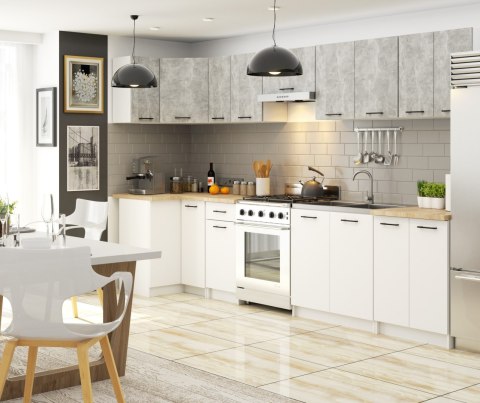 Szafka OLIWIA W80 H580 BIAŁA / BETON