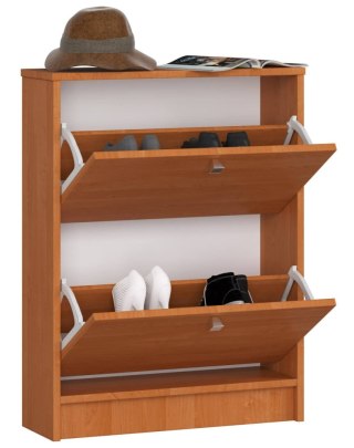 Szafka na buty 2 uchylne drzwiczki 60 cm - olcha