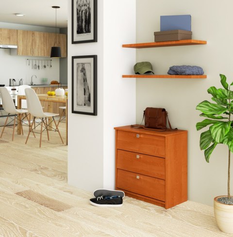 Szafka na buty MINI 3 uchylne drzwiczki 60 cm - olcha