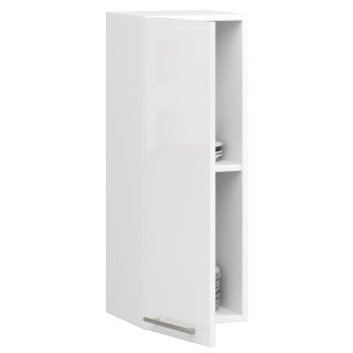 WISZĄCA SZAFKA KUCHENNA OLIWIA W 30cm BIAŁA-BIAŁY POŁYSK H720