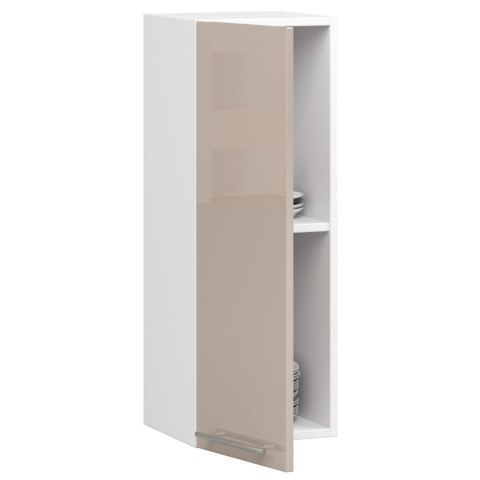 WISZĄCA SZAFKA KUCHENNA OLIWIA W 30cm BIAŁA-CAPPUCCINO POŁYSK H720