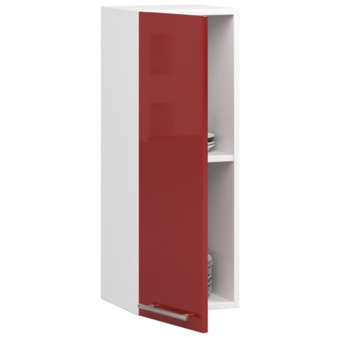 WISZĄCA SZAFKA KUCHENNA OLIWIA W 30cm BIAŁA-CZERWONY POŁYSK H720