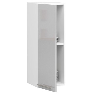 WISZĄCA SZAFKA KUCHENNA OLIWIA W 30cm BIAŁA-METALIK POŁYSK H720