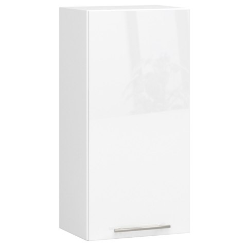 WISZĄCA SZAFKA KUCHENNA OLIWIA W 40cm BIAŁA-BIAŁY POŁYSK H720