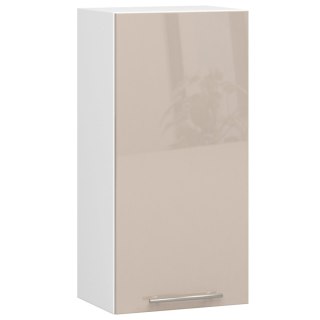 WISZĄCA SZAFKA KUCHENNA OLIWIA W 40cm BIAŁA-CAPPUCCINO POŁYSK H720