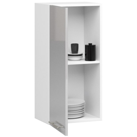WISZĄCA SZAFKA KUCHENNA OLIWIA W 40cm BIAŁA-METALIK POŁYSK H720