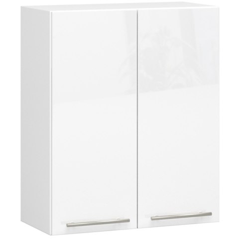 WISZĄCA SZAFKA KUCHENNA OLIWIA W 60cm BIAŁA-BIAŁA POŁYSK H720