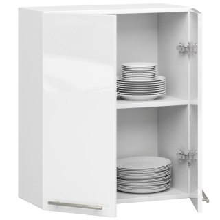 WISZĄCA SZAFKA KUCHENNA OLIWIA W 60cm BIAŁA-BIAŁA POŁYSK H720