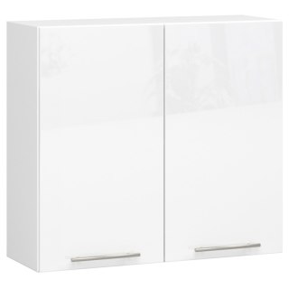 WISZĄCA SZAFKA KUCHENNA OLIWIA W 80cm BIAŁA-BIAŁY POŁYSK H720
