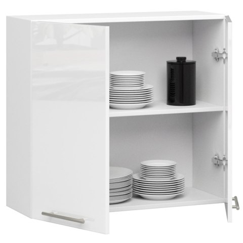 WISZĄCA SZAFKA KUCHENNA OLIWIA W 80cm BIAŁA-BIAŁY POŁYSK H720